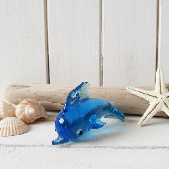 Vintage Miniature Collectible Lot – Green Glass Bottles, Buddha, Glass Dolphin - Picture 5 of 10